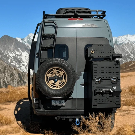 SPRINTER LADDER + TIRE CARRIER - (EXPLORER) - 2019-PRESENT. Photo 1