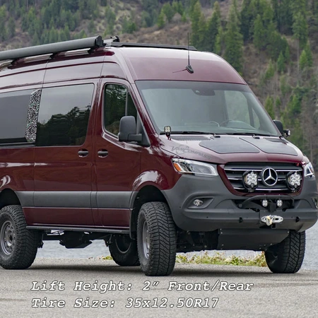 STAGE 6.3 SYSTEM, 2″ LIFT – SPRINTER 4X4 or AWD (2019+ 2500 ONLY) BY VAN COMPASS. Photo 1